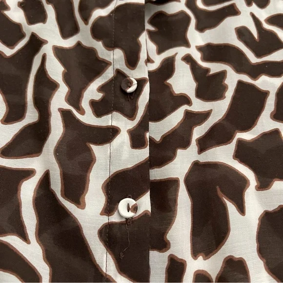 Ann Taylor Loft Top Sleeveless Giraffe Print Size Petite MP - Picture 7 of 12